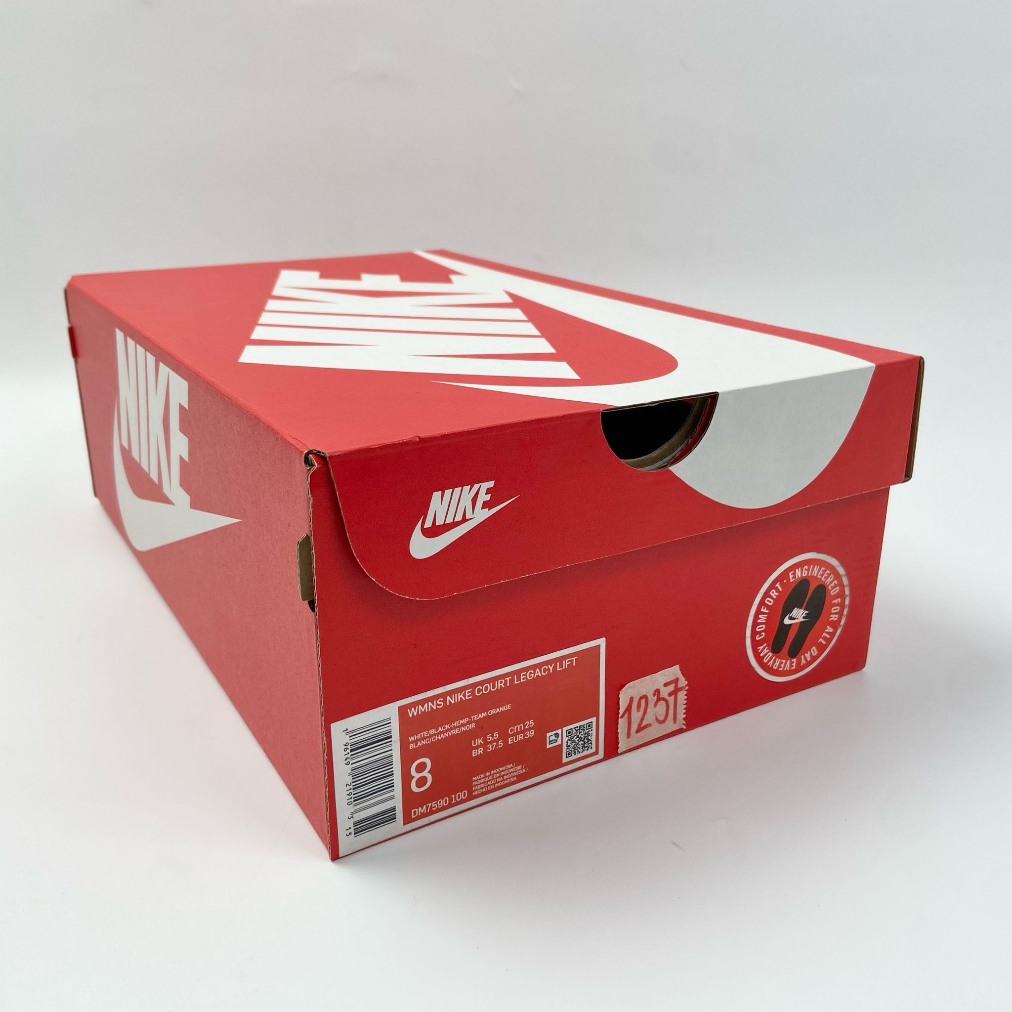 NIKE COURT LEGACY LIFT WHITE BLACK DM7590-100