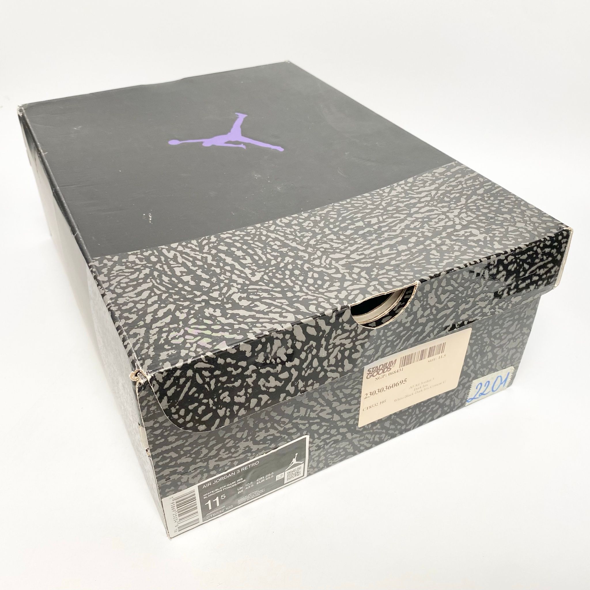 NIKE AIR JORDAN 3 RETRO DARK IRIS CT8532-105