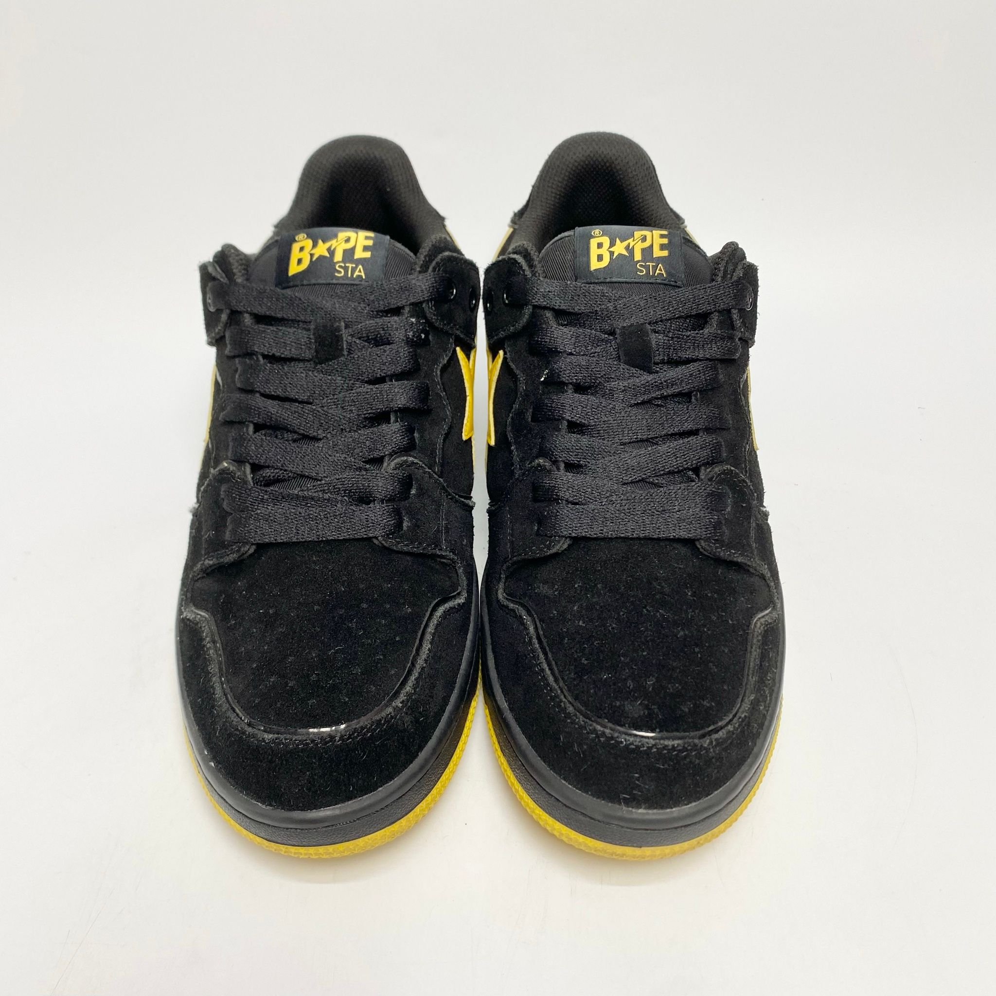 A BATHING APE SK8 STA BLACK ELECTRIC YELLOW - 001FWG701031X