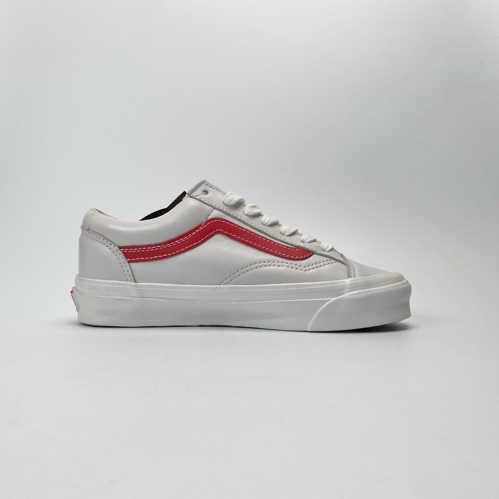 VANS VAULT OG STYLE 36 TRUE WHITE RED - VN0A4BVE21D