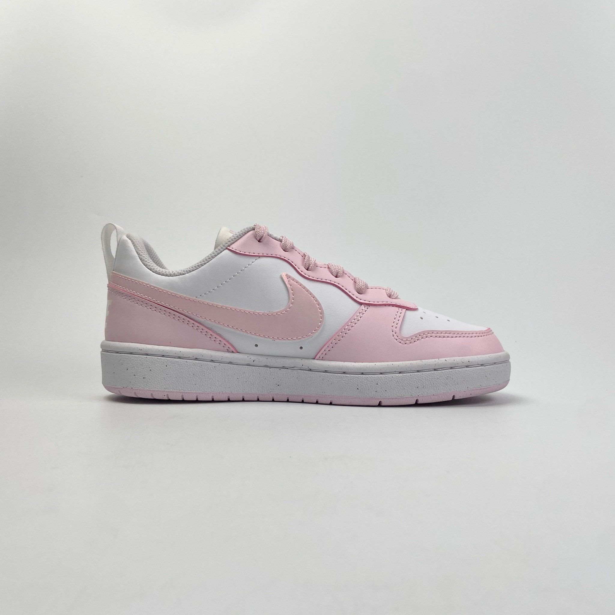 NIKE COURT BOROUGH LOW RECRAFT WHITE PINK FOAM (GS) DV5456-105