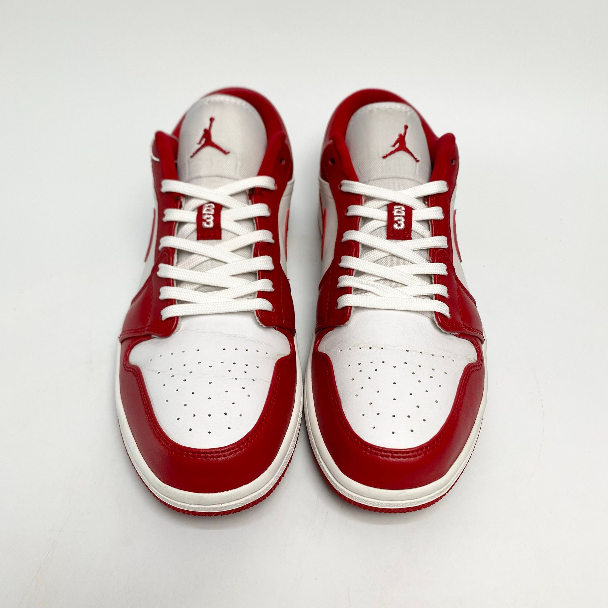 NIKE AIR JORDAN 1 LOW GYM RED WHITE 553558-611