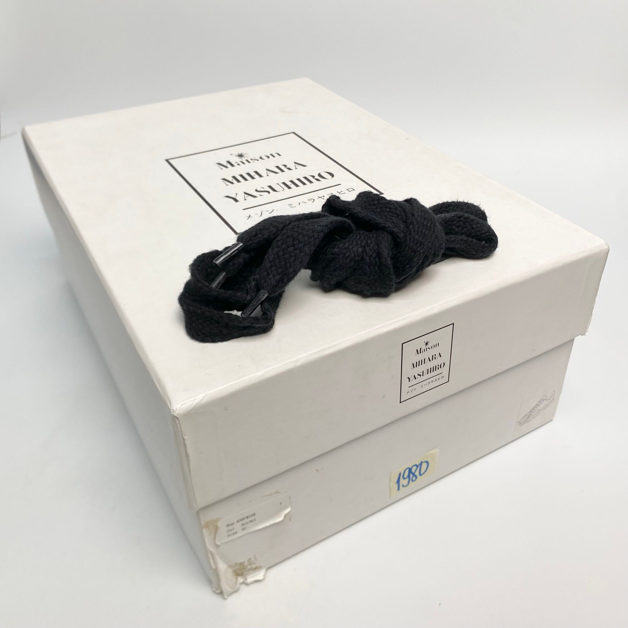 MAISON MIHARA YASUHIRO BLAKEY OG SOLE CANVAS LOW-TOP SNEAKER BLACK A08FW735