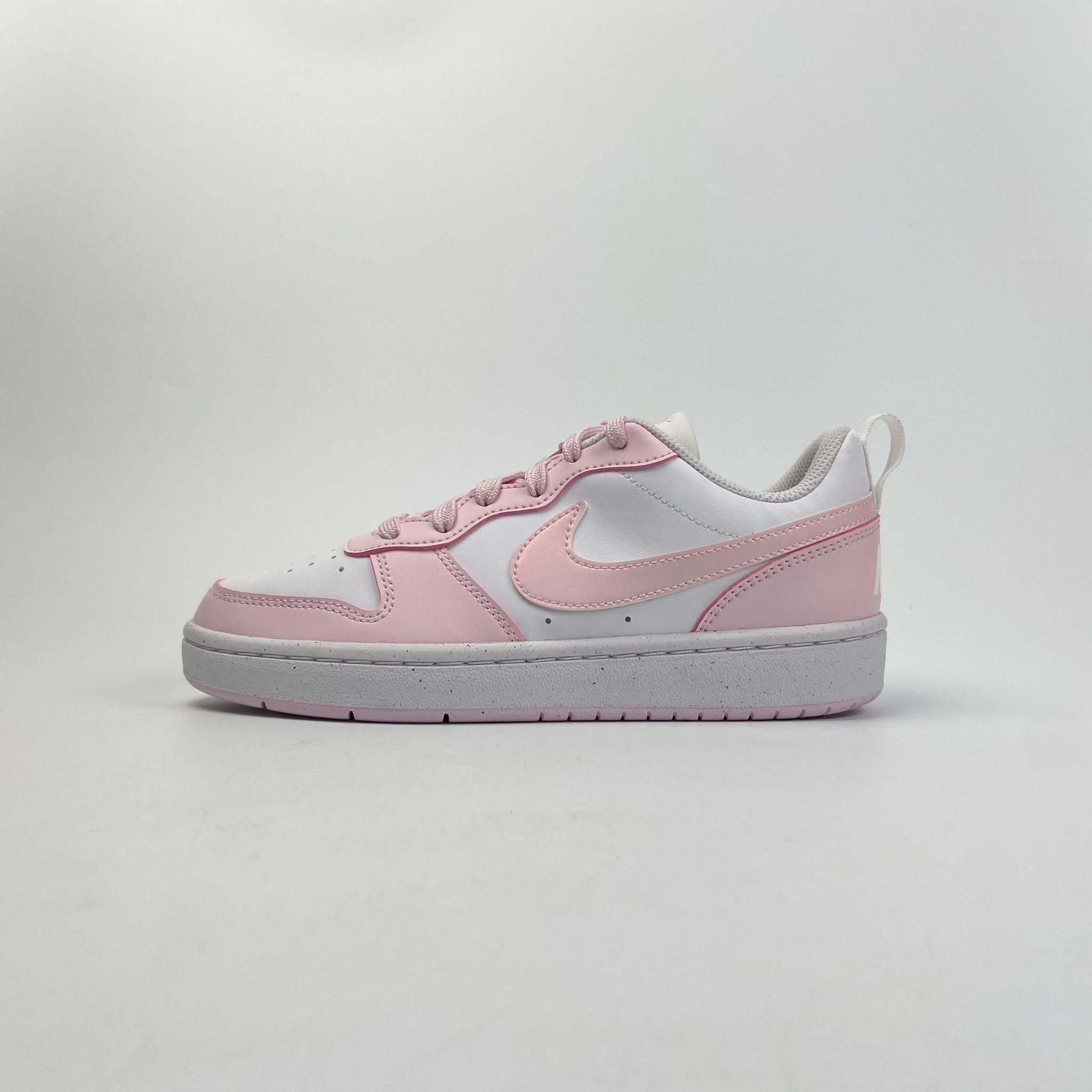 NIKE COURT BOROUGH LOW RECRAFT WHITE PINK FOAM (GS) DV5456-105