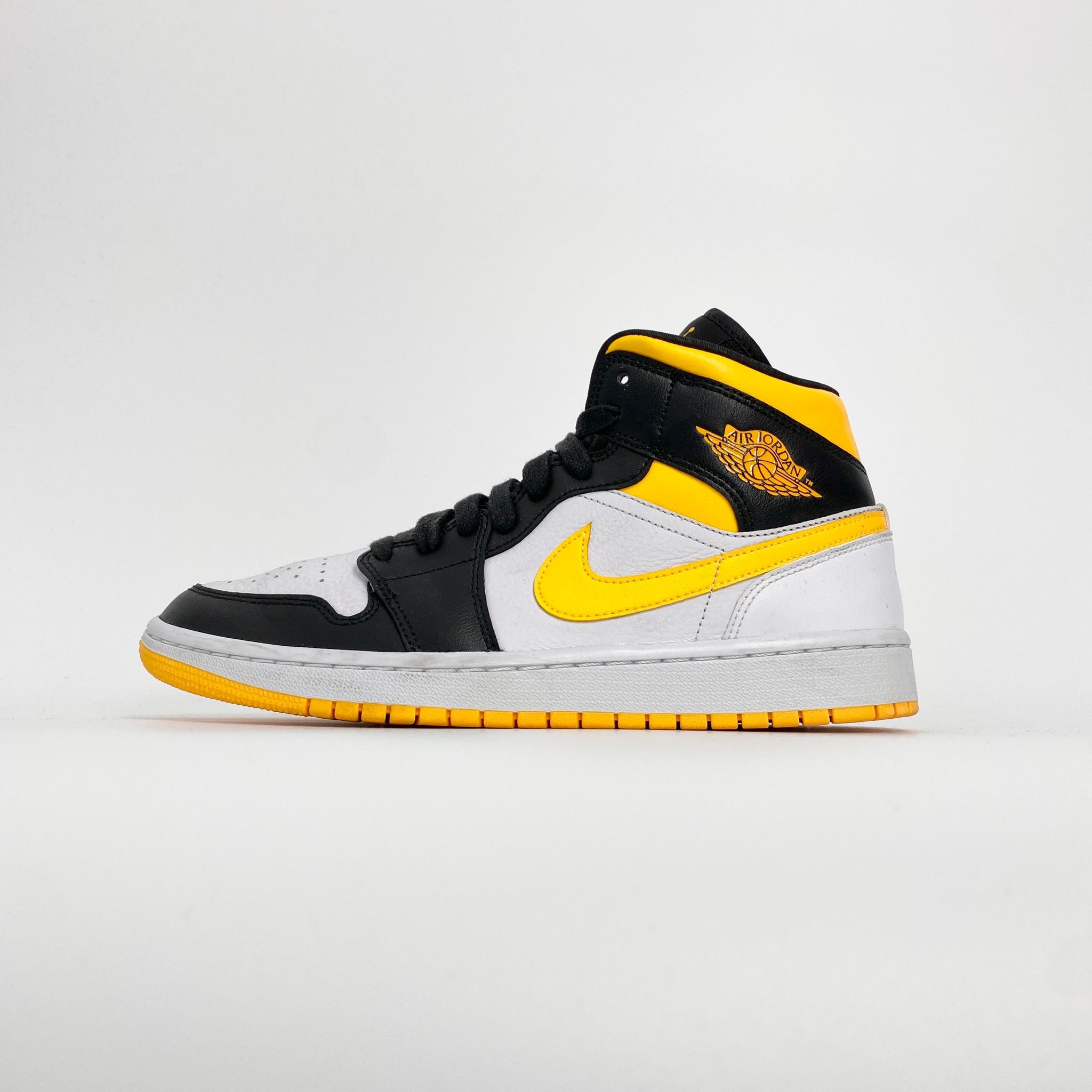 NIKE JORDAN 1 MID LASER ORANGE BLACK - CV5276-107