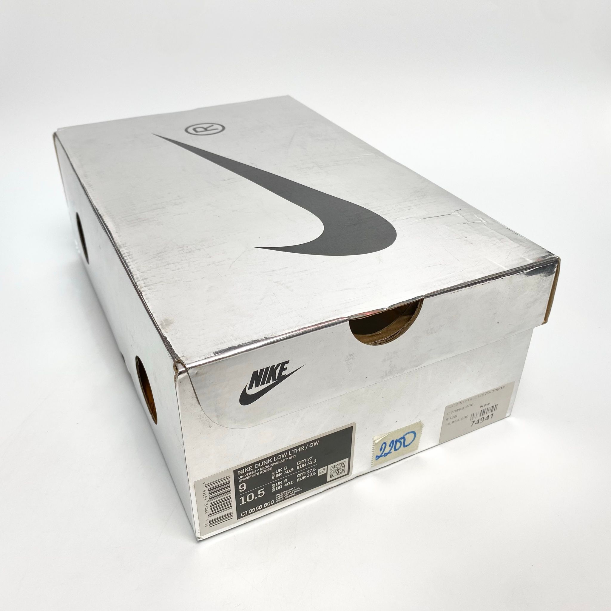 NIKE OFF-WHITE X DUNK LOW UNIVERSITY RED CT0856-600