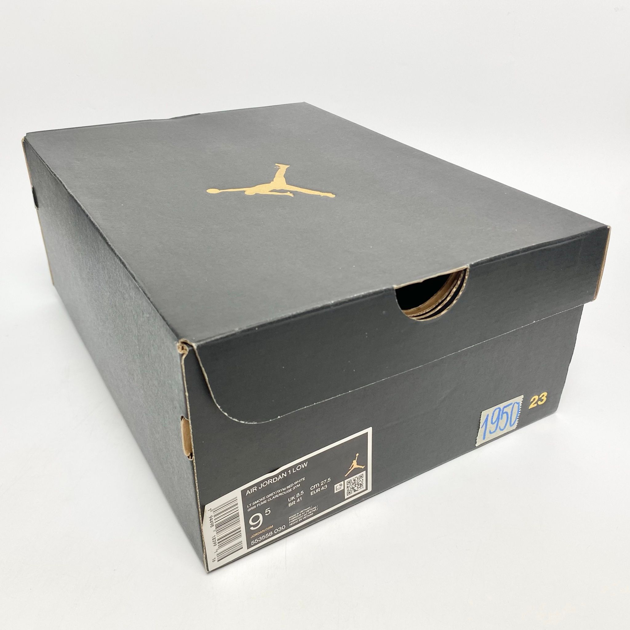 NIKE AIR JORDAN 1 LOW LIGHT SMOKE GREY 553558-030