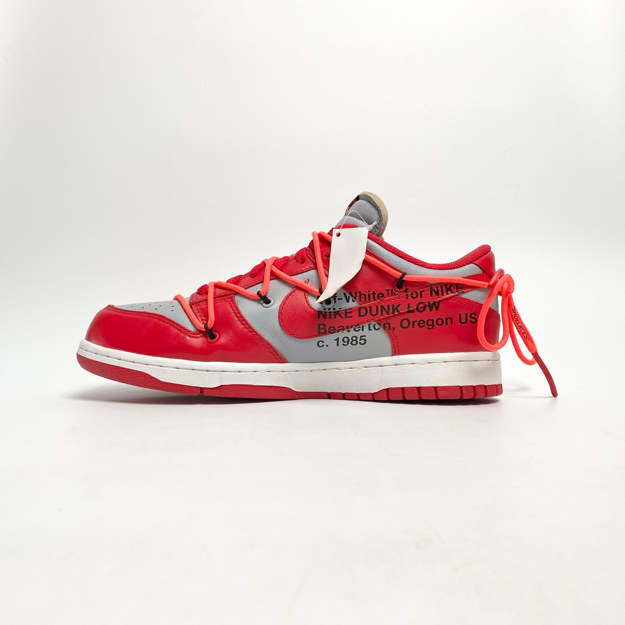 NIKE OFF-WHITE X DUNK LOW UNIVERSITY RED CT0856-600