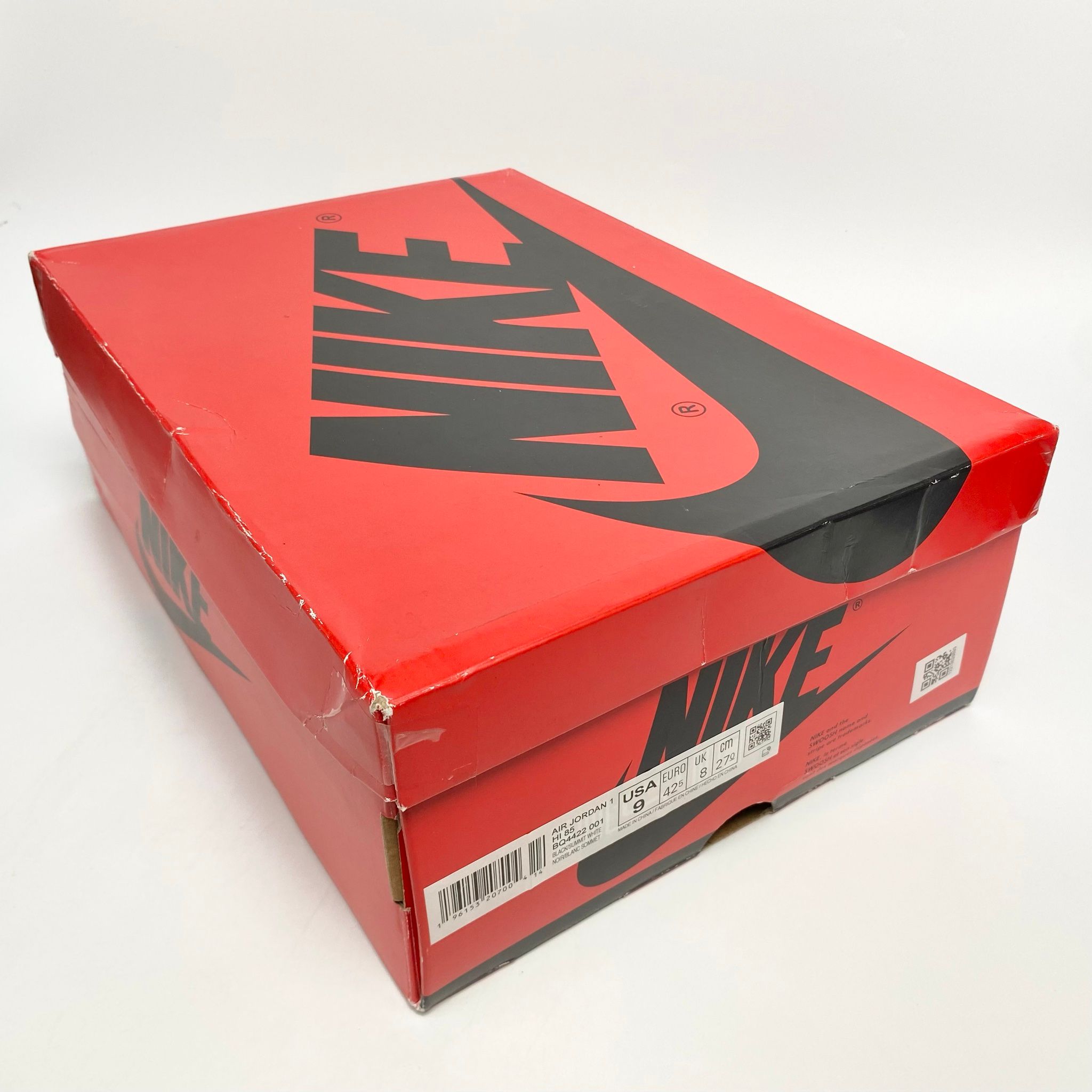 NIKE AIR JORDAN 1 HIGH 85 BLACK WHITE BQ4422-001