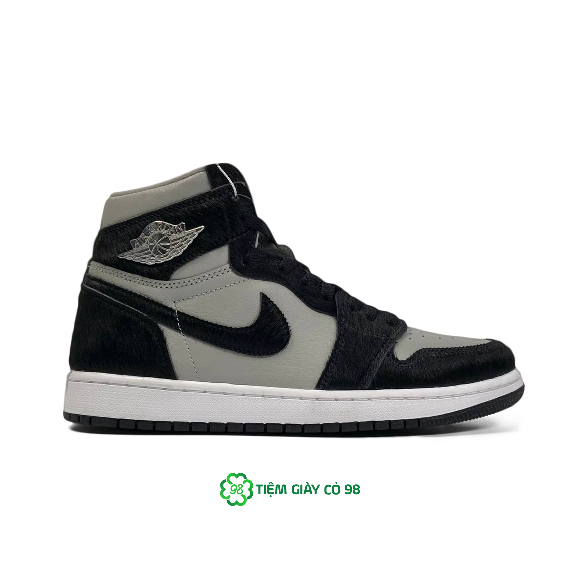 NIKE WOMEN'S AIR JORDAN 1 HIGH OG TWIST 2.0 BLACK GREY DZ2523-001