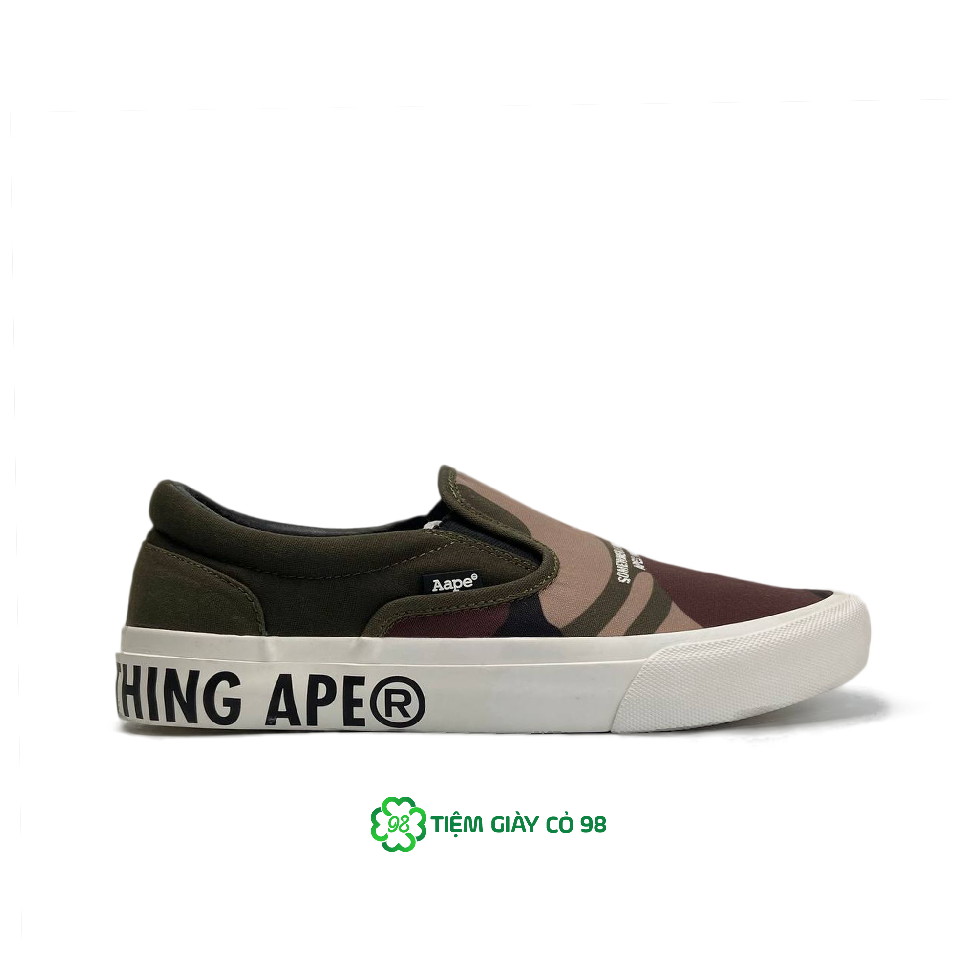BAPE AAPE SLIP-ON GREEN CAMO AAPSHM6759XXG GRZ