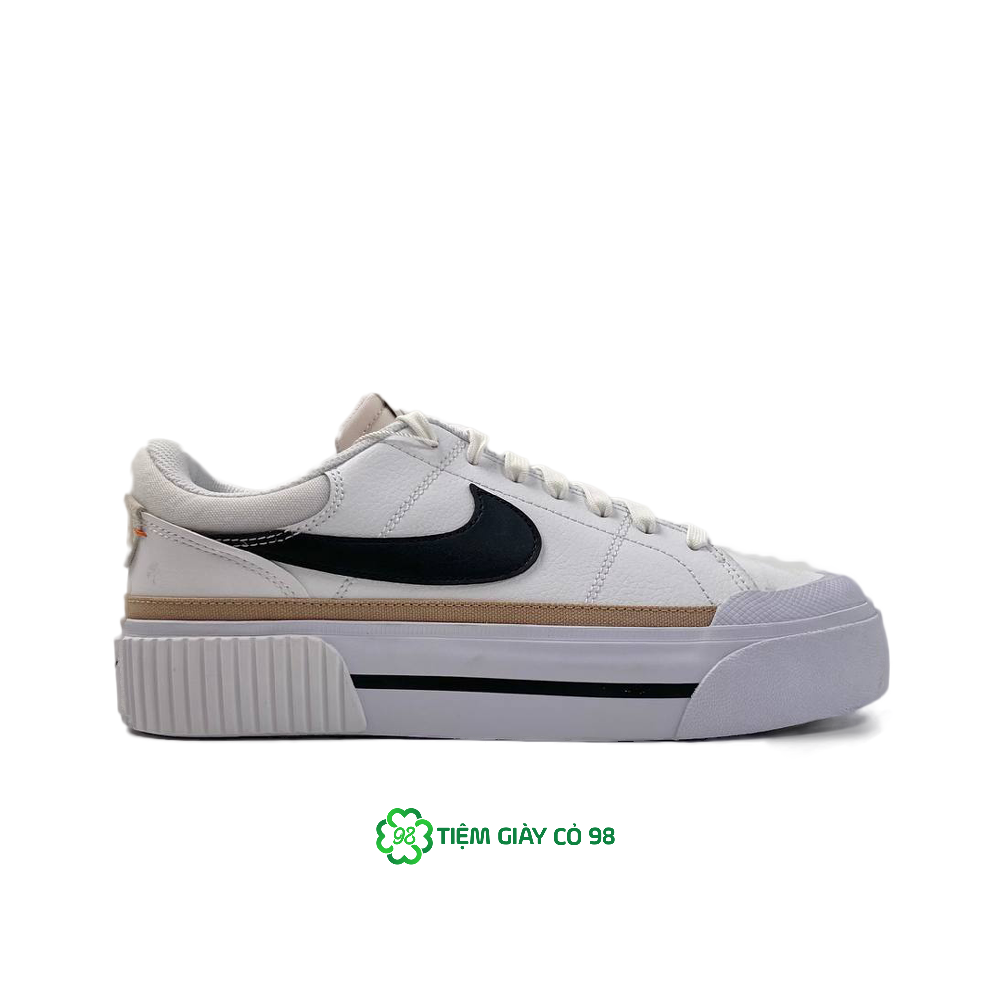 NIKE COURT LEGACY LIFT WHITE BLACK DM7590-100