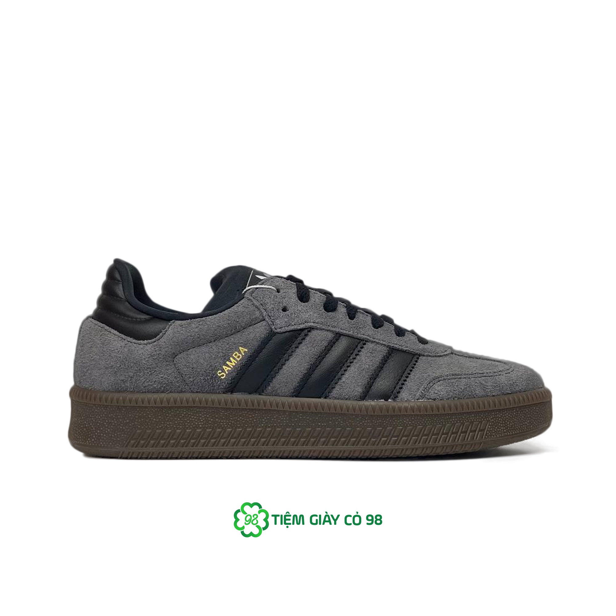 ADIDAS SAMBA XLG GREY BLACK GUM ID3201