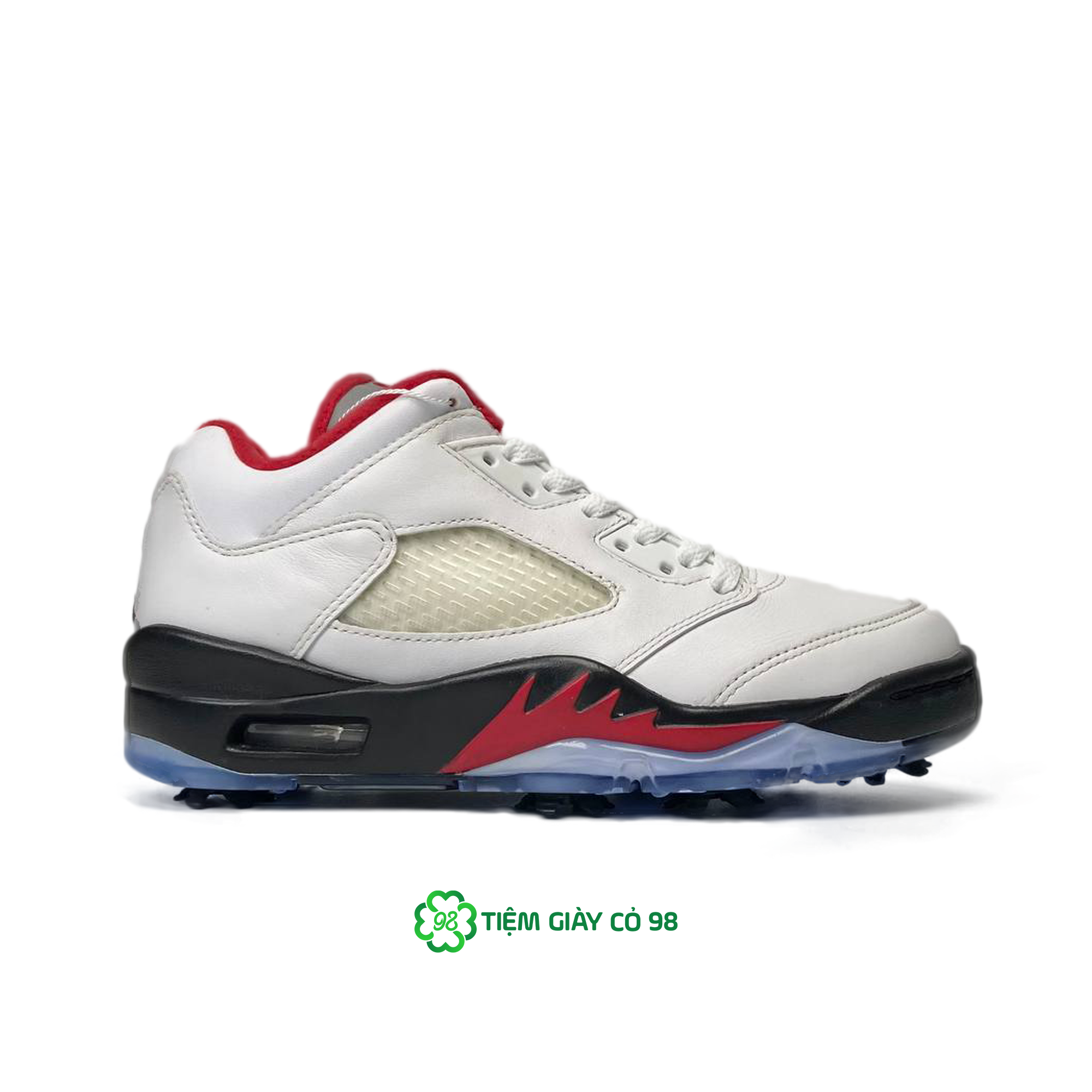 NIKE AIR JORDAN 5 LOW GOLF FIRE RED CU4523-100