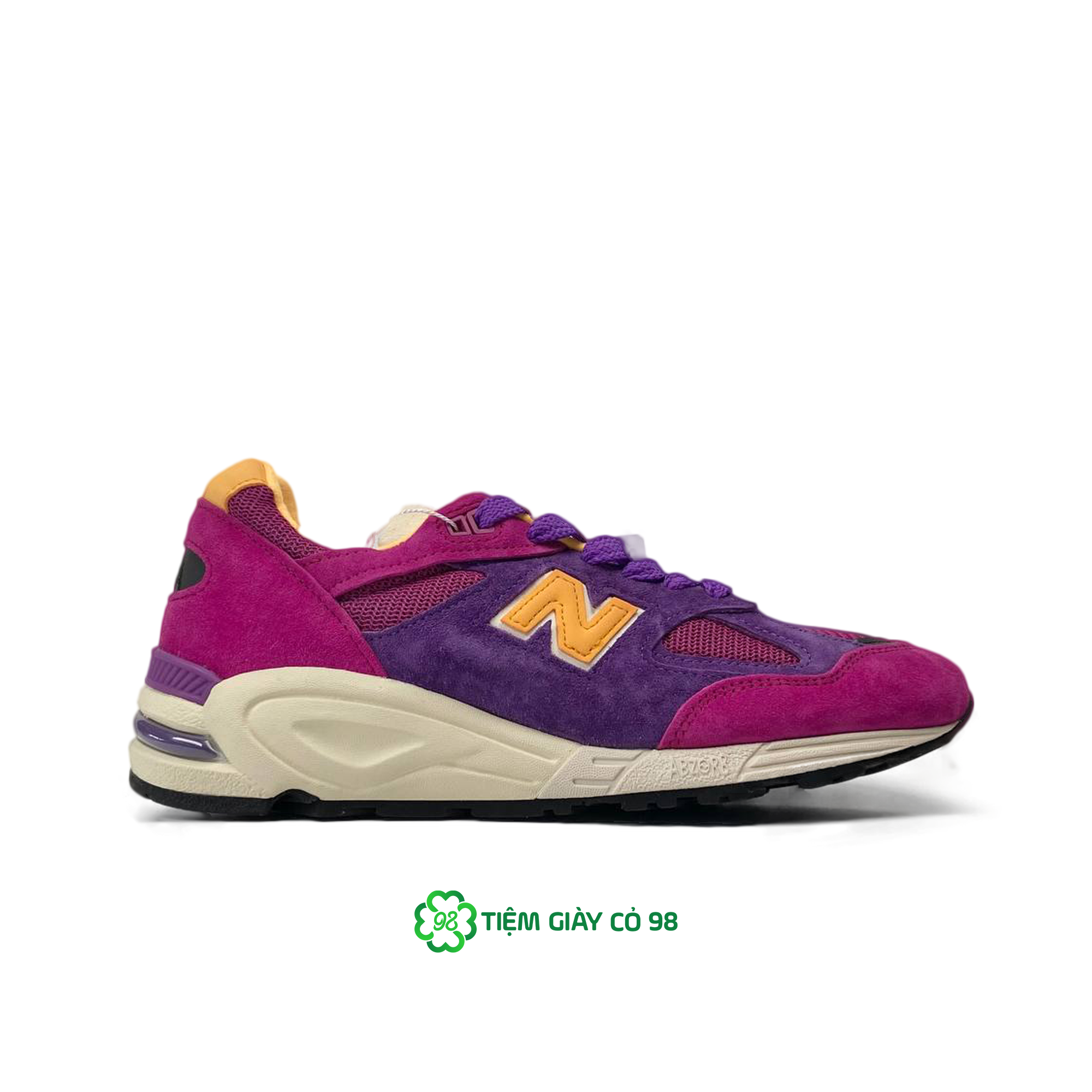 NEW BALANCE 990v2 MIUSA TEDDY SANTIS PURPLE YELLOW M990PY2