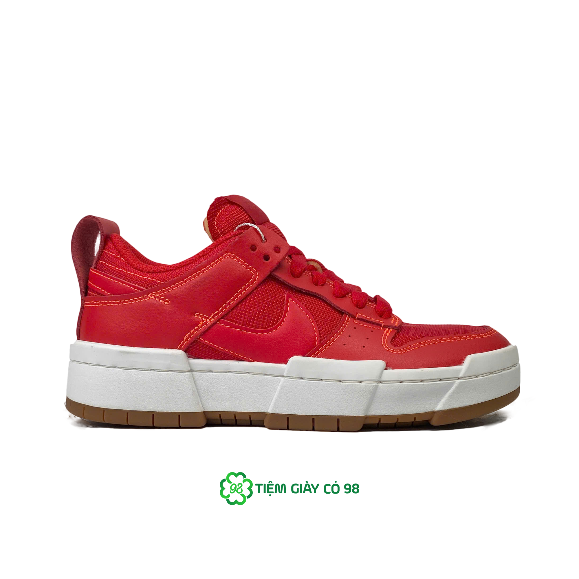 NIKE WMNS DUNK LOW DISRUPT RED GUM CK6654-600