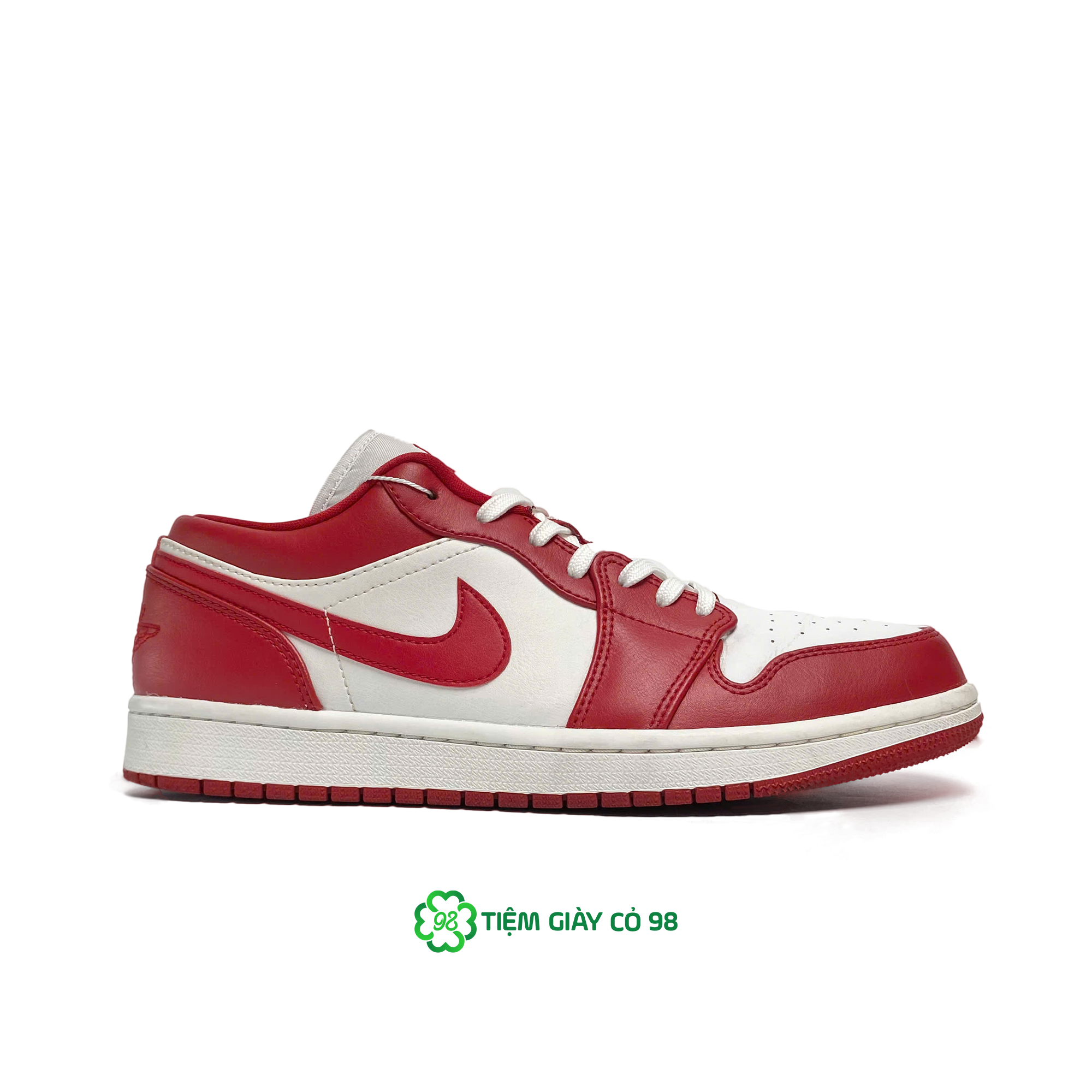 NIKE AIR JORDAN 1 LOW GYM RED WHITE 553558-611