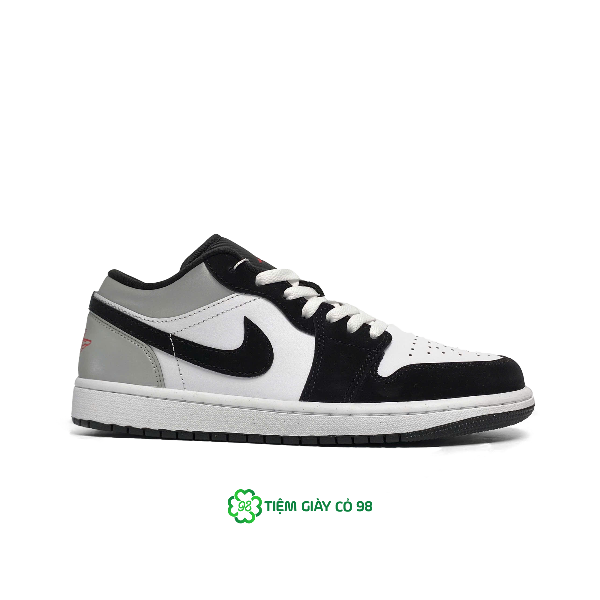 NIKE AIR JORDAN 1 LOW BLACK MATTE SILVER HF3148-106
