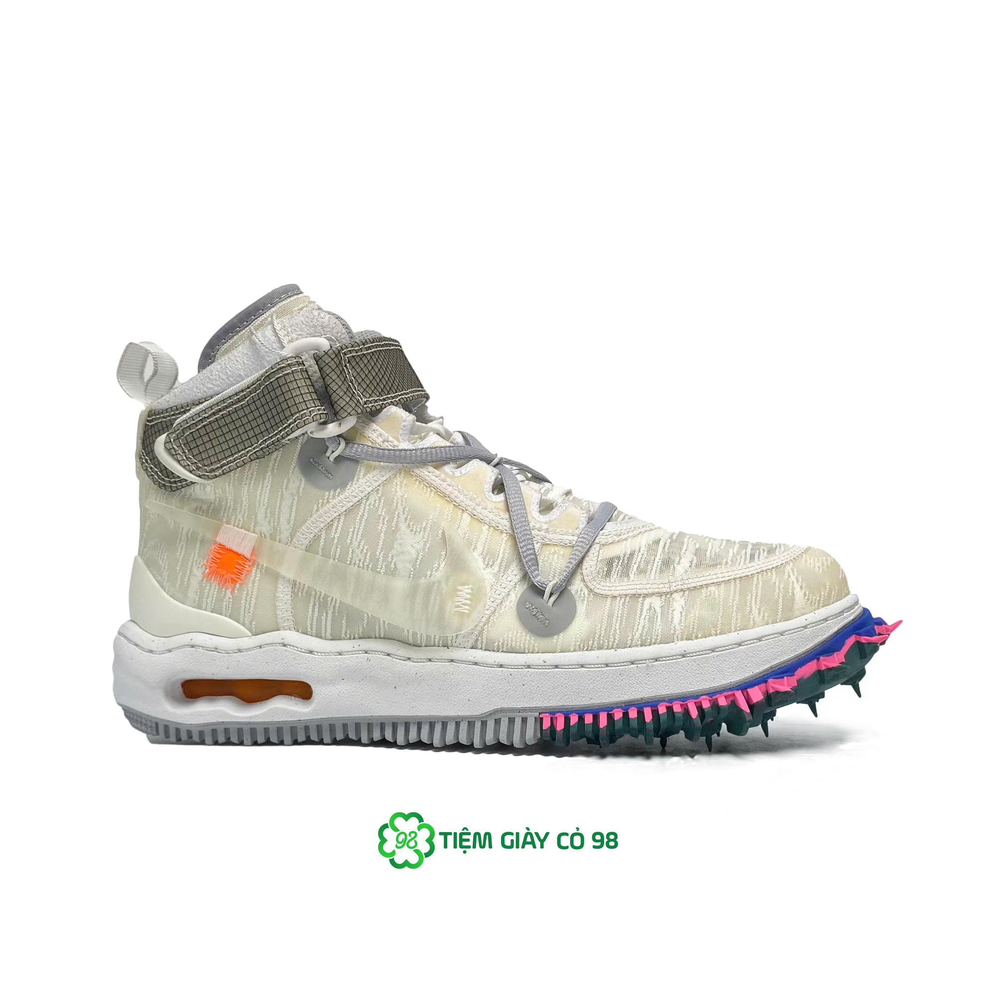 NIKE OFF-WHITE X AIR FORCE 1 MID WHITE DO6290-100