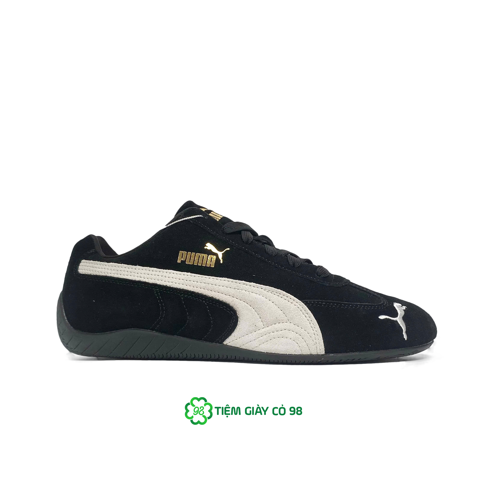 PUMA SPEEDCAT OG BLACK WHITE 398846 01
