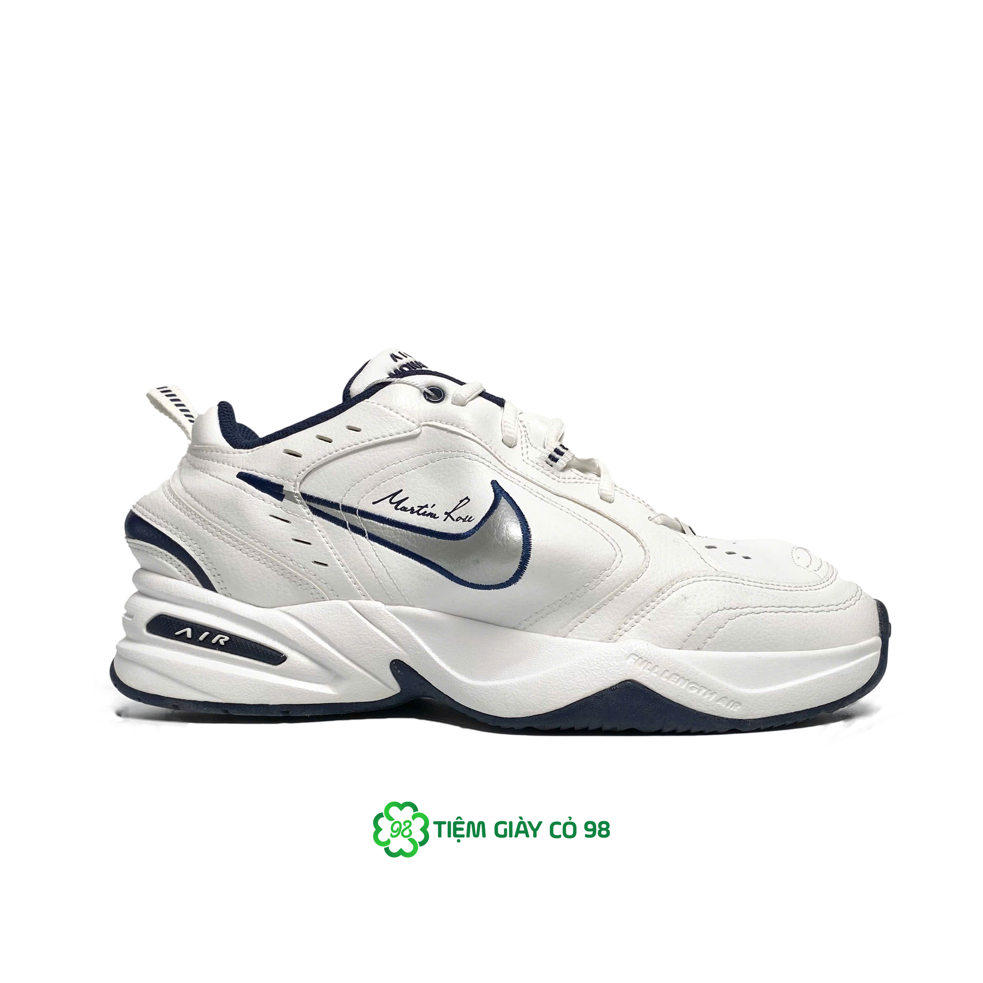 NIKE MARTINE ROSE X AIR MONARCH IV WHITE NAVY AT3147-100