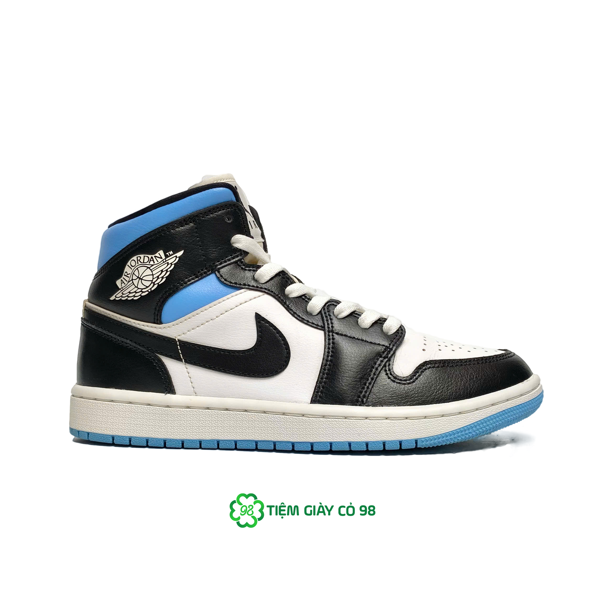 NIKE WMNS AIR JORDAN 1 MID UNIVERSITY BLUE BQ6472-102