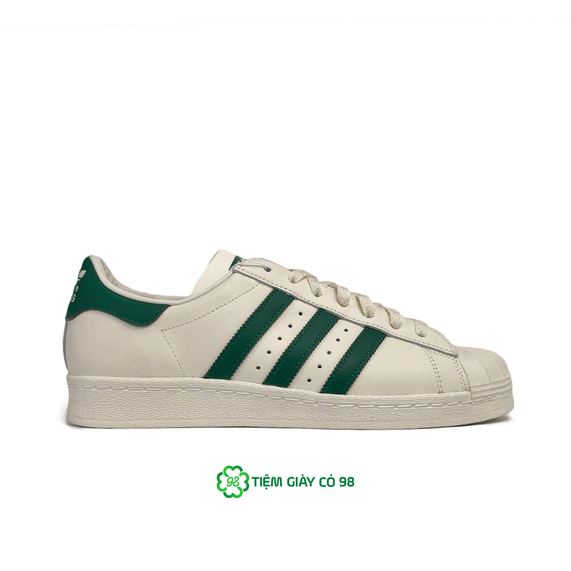 ADIDAS SUPERSTAR 82 WHITE DARK GREEN - GW6011