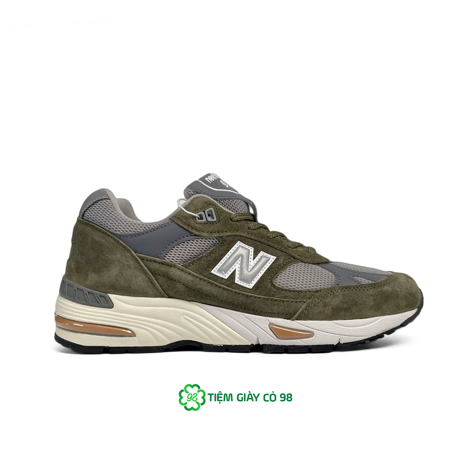 NEW BALANCE 991 MADE IN ENGLAND GREEN GREY M991GGT