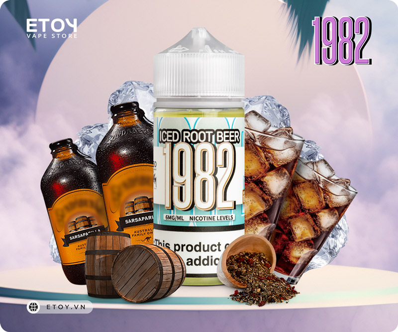 1982 Iced Root Beer 100ml - Tinh Dầu Vape Mỹ Chính Hãng