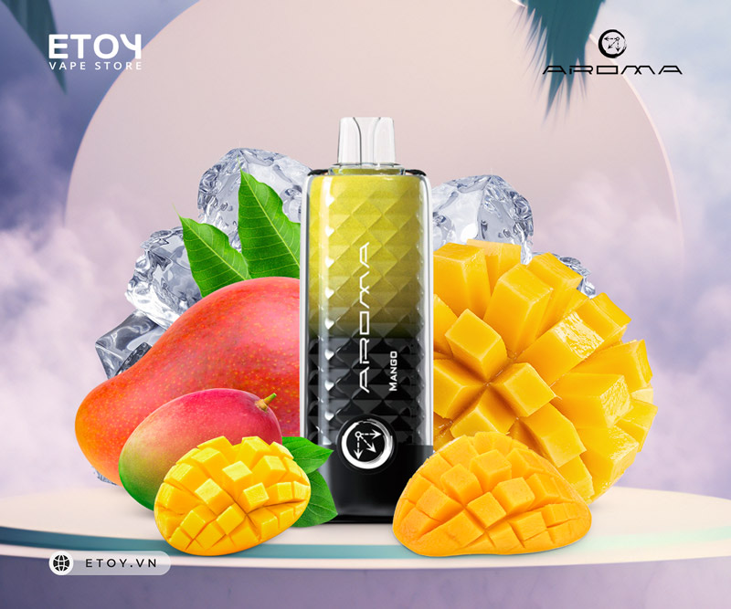 Aroma OM-002 Mango - Vape Pod 1 Lần 8000 Hơi