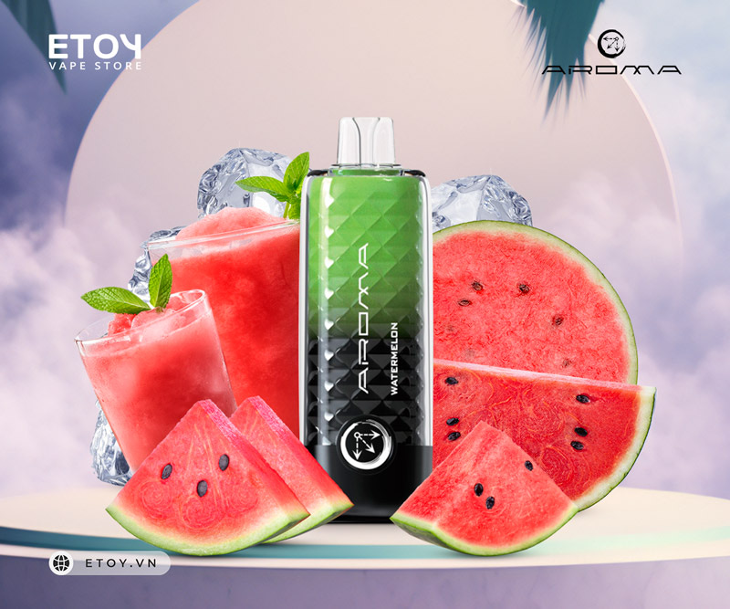 Aroma OM-002 Watermelon - Vape Pod 1 Lần 8000 Hơi