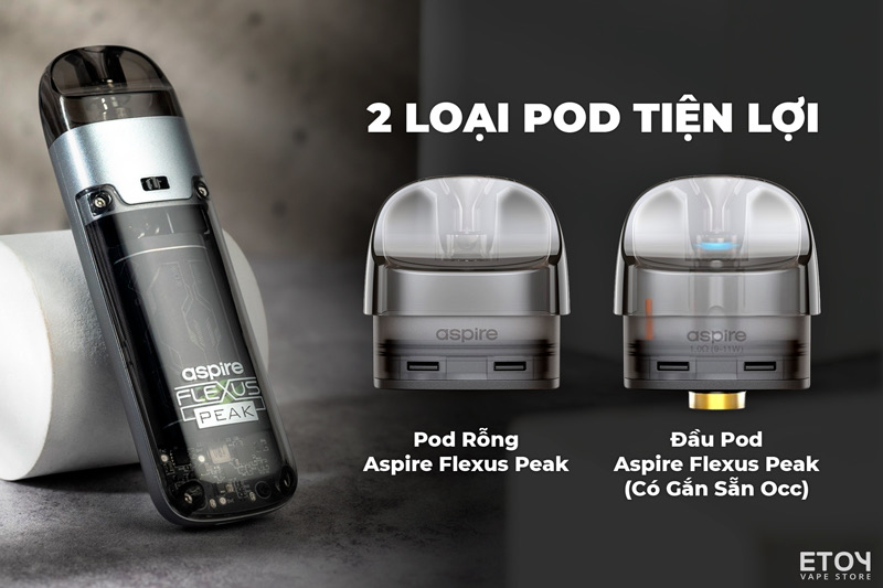 Pod Rỗng Aspire Flexus Peak Pod Chính Hãng