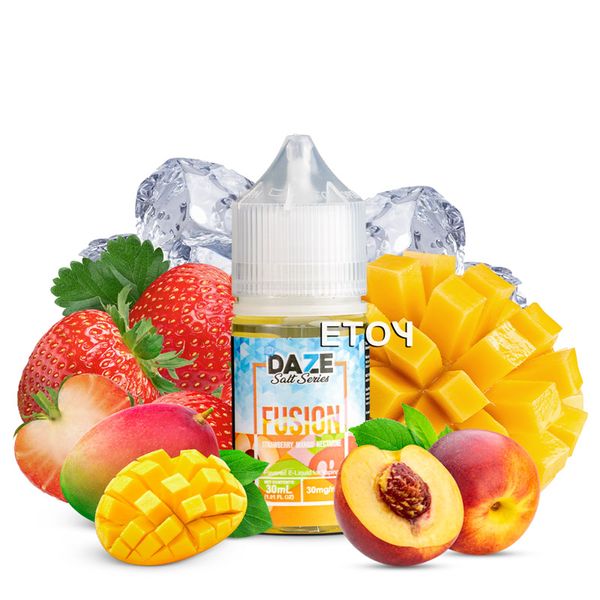 7 Daze Fusion Salt Iced Strawberry Mango Nectarine 30ml - Tinh Dầu Vape Pod Chính Hãng