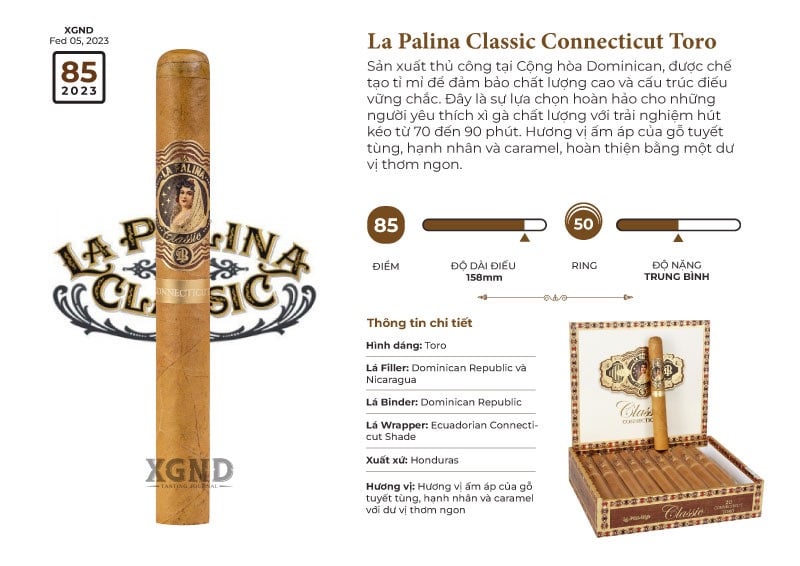 Xì Gà La Palina Classic Connecticut Toro - Cigar Chính Hãng