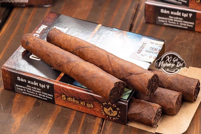 Cigar Toscano Toscanello Nero Cioccolato - Xì Gà Mini Ý Chính Hãng