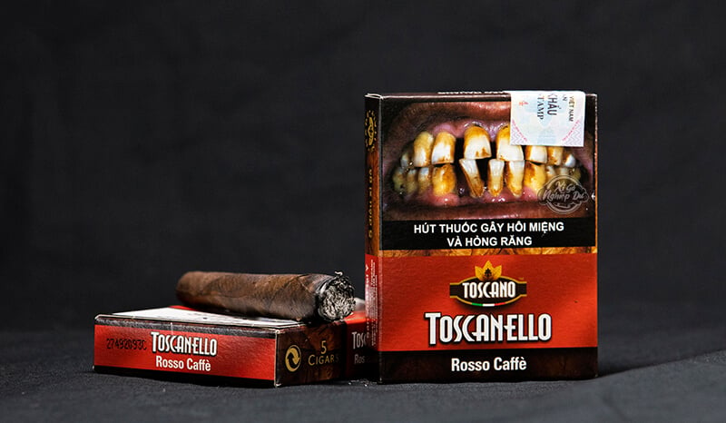 Cigar Toscano Toscanello Rosso Caffe - Xì Gà Mini Ý Chính Hãng