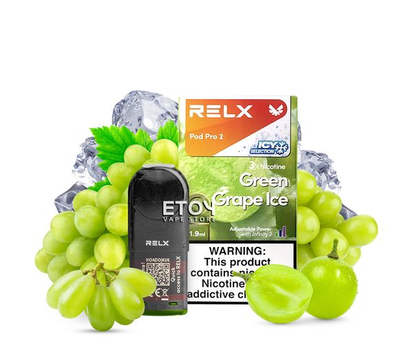 Pod Dầu RELX Pod Pro 2 Green Grape Ice Chính Hãng