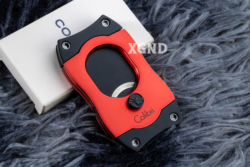 Dao Cắt Cigar Colibri S Cut Cigar Cutter Red Black - Phụ Kiện Xì Gà Chính Hãng