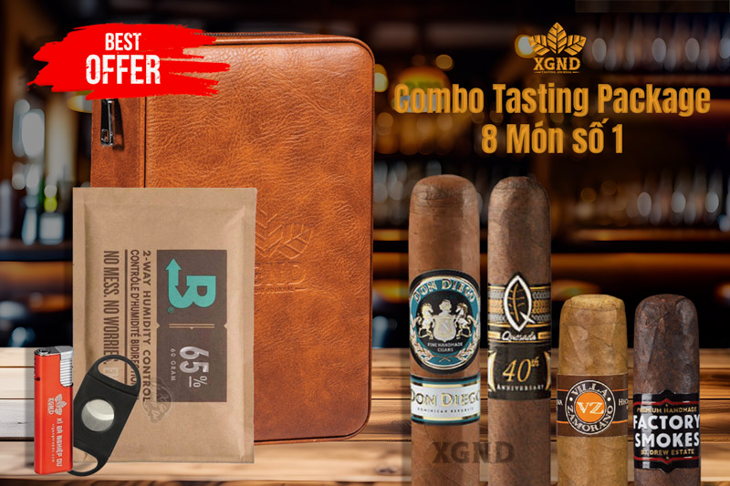 Combo Cigar Tasting Package 8 Món Số 1 Chính Hãng