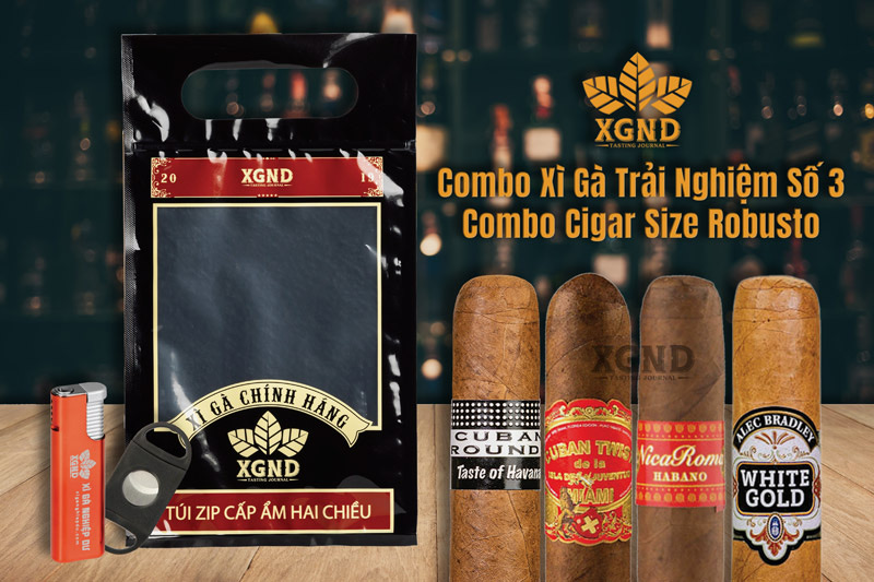 Combo Cigar Trải Nghiệm Số 3 - Combo Xì Gà Size Robusto