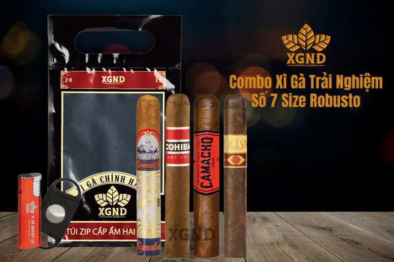 Combo Cigar Trải Nghiệm Số 7 - Combo Xì Gà Size Robusto