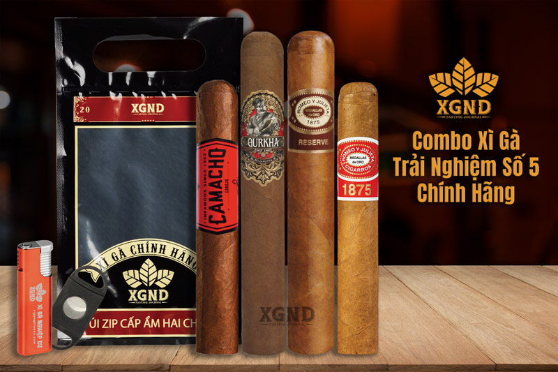 Combo Cigar Trải Nghiệm Số 5 - Combo Xì Gà Chính Hãng