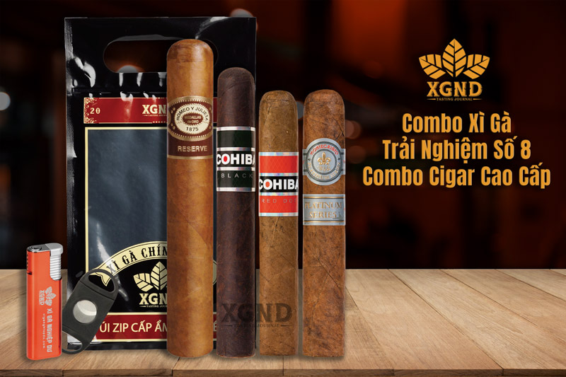 Combo Cigar Trải Nghiệm Số 8 - Combo Xì Gà Cao Cấp