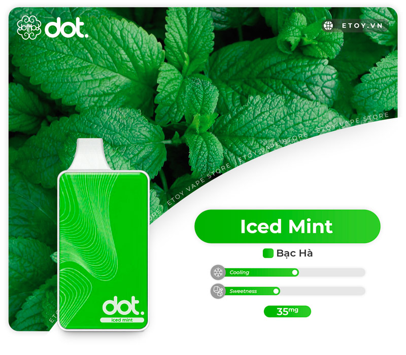 Dotmod Dot7000 Iced Mint - Vape Pod 1 Lần 7000 Hơi