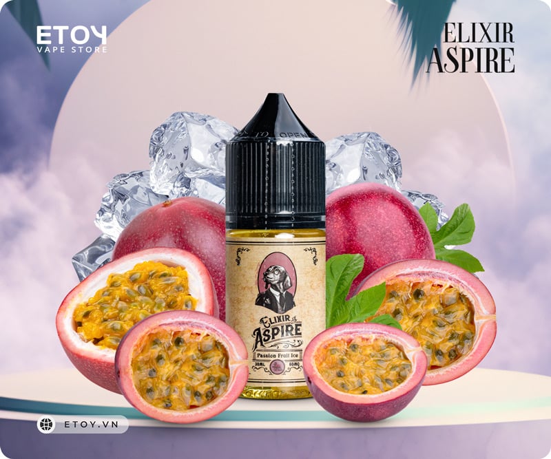 Aspire Elixir Salt Passion Fruit Ice 30ml - Tinh Dầu Vape Pod Chính Hãng