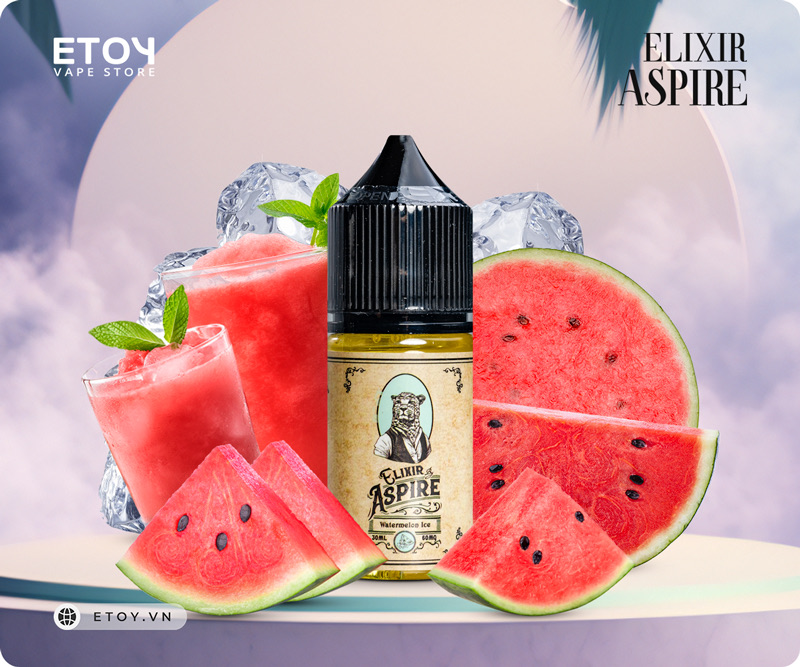 Aspire Elixir Salt Watermelon Ice 30ml - Tinh Dầu Vape Pod Chính Hãng