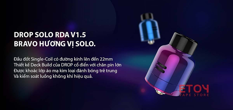 Digiflavor Drop Solo V1.5 RDA 22mm Chính Hãng