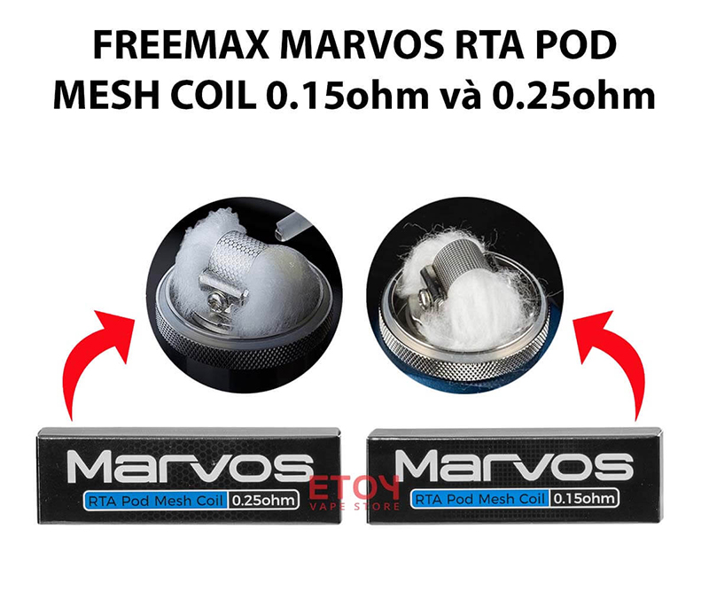Coil Lưới Freemax Marvos RTA Pod Mesh Coil Chính Hãng