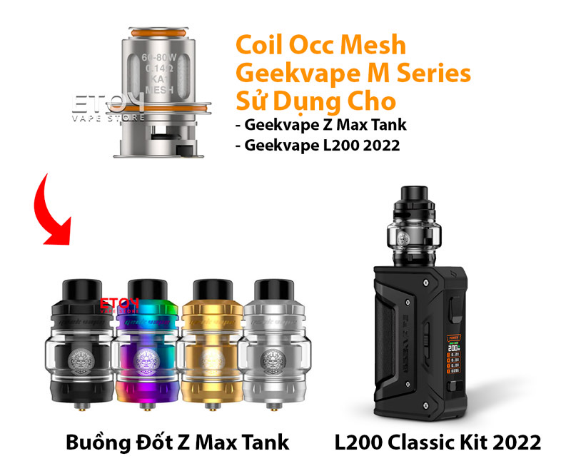 Coil Occ Geekvape M014 Cho Z Max Tank