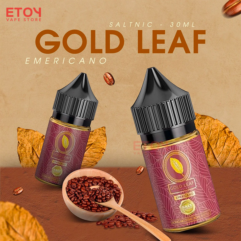 Gold Leaf Saltnic Emericano 30ml - Tinh Dầu Vape Mỹ